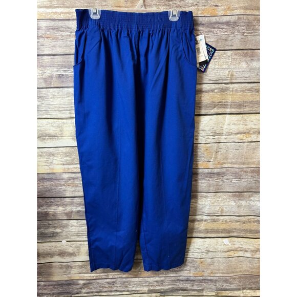 Vintage‎ 90s Golden Wings 3 Piece Outfit 20W Shorts Shirt Pants Blue Floral NWT - Picture 7 of 10